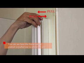SL4U Pivot Swing Semi-Frameless Clear Glass Door in Chrome Finish, 27 1/4''-35 1/4'' W x 72'' H