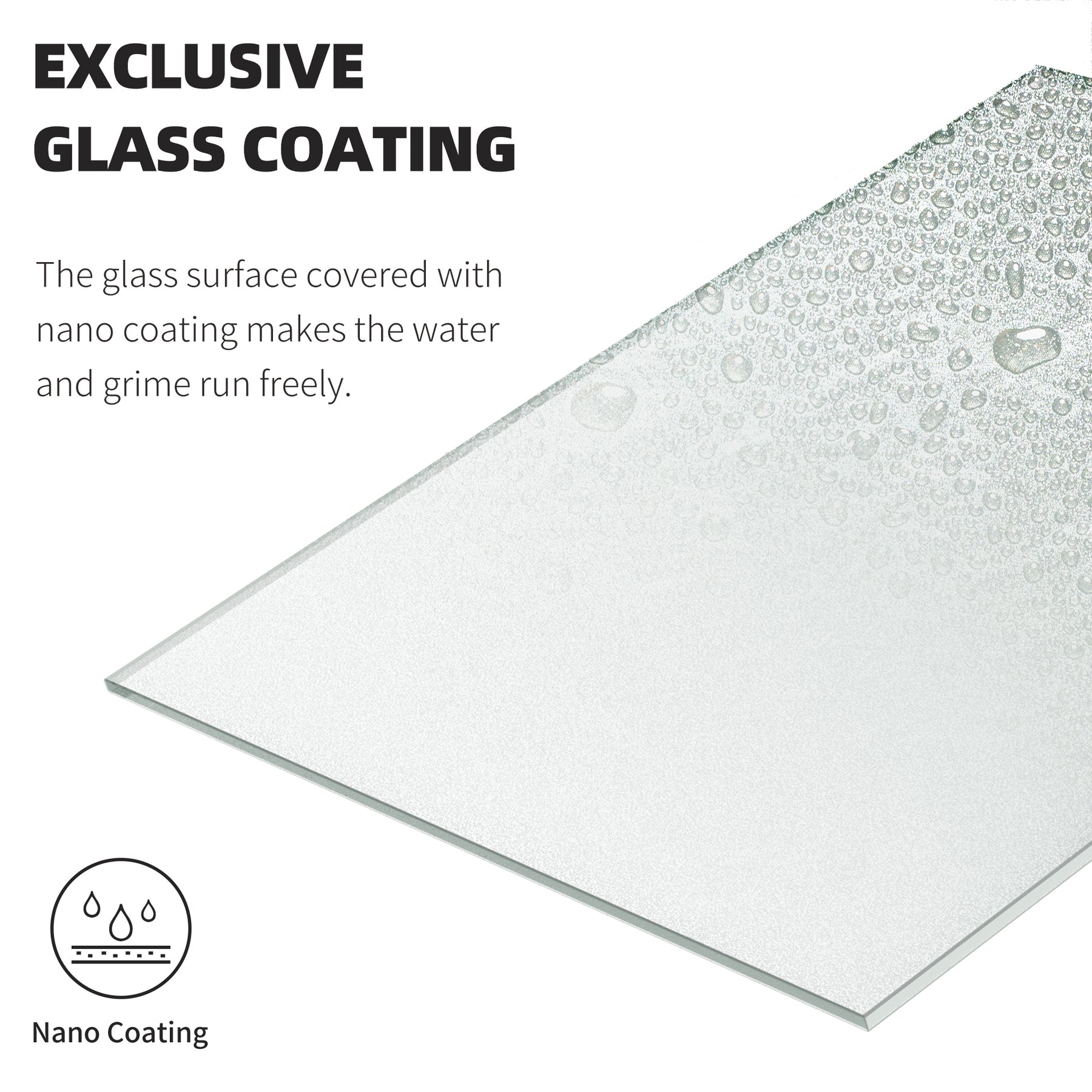 SL4U Frameless Glass Shower Doors, Sliding Shower Doors Black Stainless Steel  