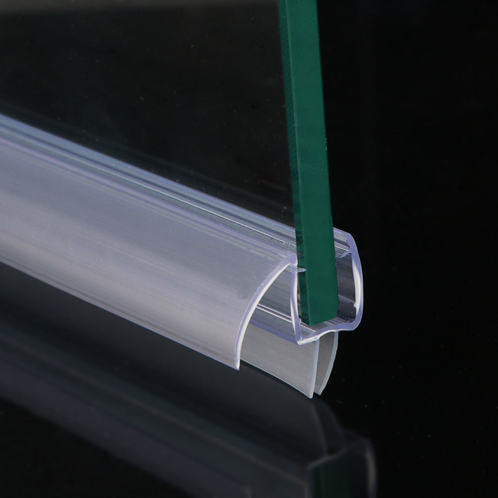 SL4U Frameless Glass Shower Doors Bottom Seal Sweep Seal For 3/8'' Glass Door.